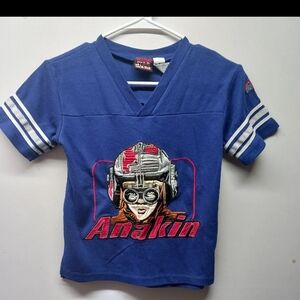 Vintige Star Wars Anakin Skywalker Pod Raceing Jersey Youth Size 8